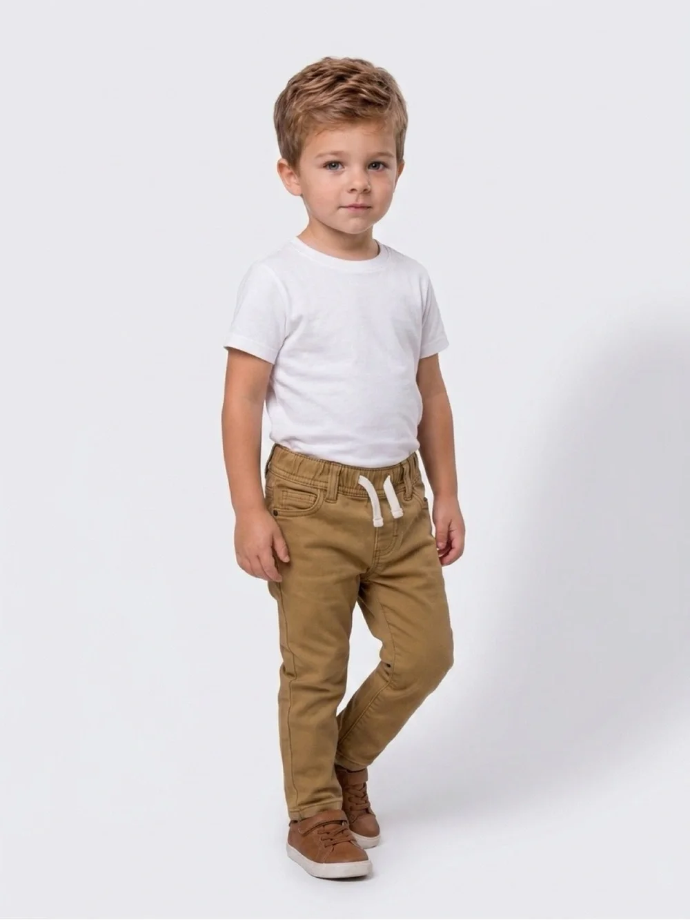 GAP Kids Tan Drawstring Pull-On Pants